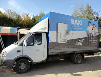Тент на ГАЗель з рекламою