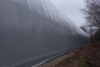 Ремонт крыши ангара в Херсонской области
