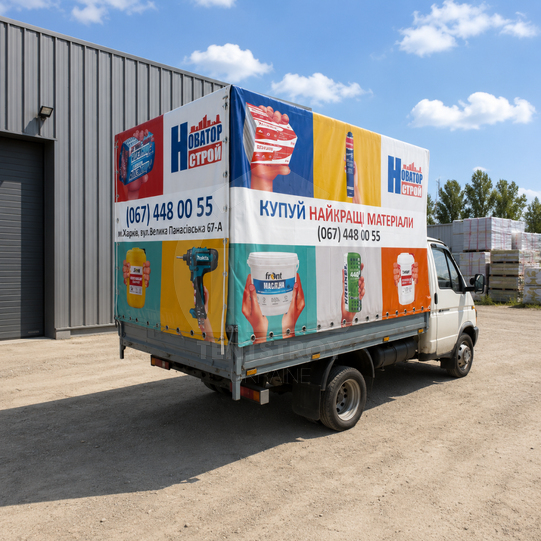 Тент ПВХ на Газель борт 3,16 м